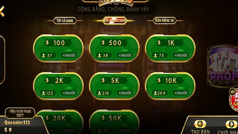 Sảnh cá cược Casino hấp dẫn